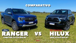 El fenómeno pick up en Argentina Ranger Limited 4x4 vs Hilux SRX 4x4 [upl. by Gerfen]