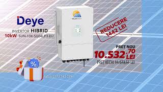 SolarTechro  Invertor Deye Hibrid 10kW Trifazat [upl. by Eissel813]