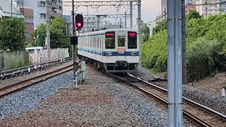 東武亀戸線8579F秋の全国交通安全運動HM ワンマン曳舟行 亀戸駅発車 24919 [upl. by Mcgrody335]