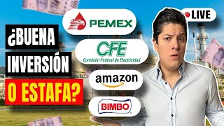 😲 ¿Se puede invertir en PEMEX o invertir en CFE ¿o Grandes empresas Fraude o Realidad [upl. by Noelyn]