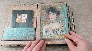 Scrapbook Album with paper collection Klimt Stamperia  Italystamperia scrapbook SOLD [upl. by Nitniuq941]