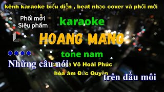 Hoang Mang karaoke tone nam [upl. by Hannahc]