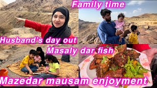 Husband’s day out  family time  mazedar mausam enjoyment ❤️ Salma yaseen vlogs [upl. by Nuzzi]