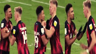 Bournemouths Sam Surridge and Junior Stanislas clashed😳  A Club [upl. by Nahtiek]