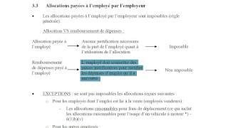 Avantages imposables et allocations2013 [upl. by Aisa]