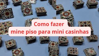 Como fazer Mini pisos para Mini casas de isopor [upl. by Eignat]