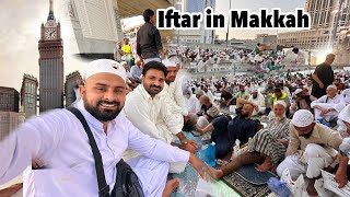 Blessed With iftar in makkah 1st Special Iftar in Makkah Ramzan 2024 [upl. by Ahsenid]