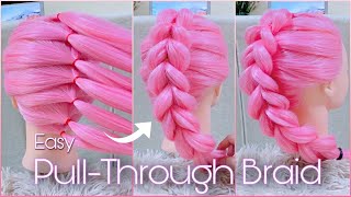 How to dutch braid  trick way   Don’t know how to braid  TRY this [upl. by Ingham92]