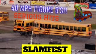 Slinger Speedway Slamfest 2 2023 Highlights And Crazy Hard Hits🔥 [upl. by Golanka]