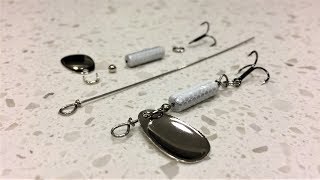 How To Make Your Own INLINE TROUT SPINNERS easy [upl. by Naxor]