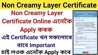 How to Apply Non Creamy Layer Certificate Online  NCL Certificate Apply  OBC Caste Certificate [upl. by Nonez]