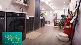 Farah Altoumah transformed her clients basement into a cozy functional space  The Good Stuff [upl. by Anrat160]