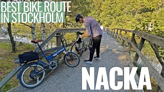 Stockholms Best Bike Route  Nacka Reservat  4K Sweden Cycling [upl. by Sanalda]