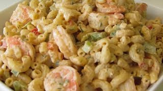 How to make Seafood Salad  Shrimp Macaroni Salad [upl. by Nrehtak31]