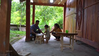 Making chairs and harvesting Wurfbainia villosa fruit with my wife [upl. by Rosenfeld]