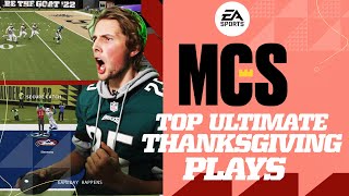 14 Biggest Plays From Madden NFL 22 Ultimate Thanksgiving  MCS  Madden 22 [upl. by Ovid]