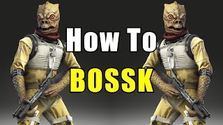 Star Wars Battlefront How to Not Suck  Bossk  Hero Review amp Guide [upl. by Aihsaei]