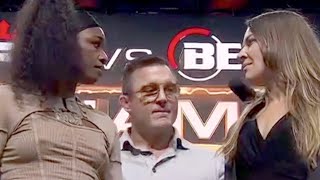 Claressa Shields STARES DOWN Kelsey Desantis In Third MMA FIGHT  FULL PRESS CONFERENCE [upl. by Atnovart342]