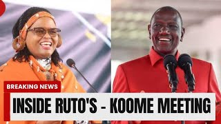 Inside Look Rutos Midnight Meeting with CJ KOOME at Statehouse Exposed [upl. by Rysler]