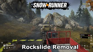 Rockslide Removal  SnowRunner Gameplay  Episode 7 [upl. by Aled]