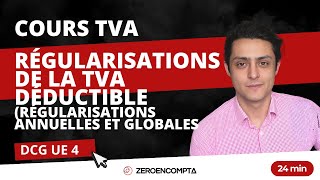 DCG UE 4 TVA  La régularisation de la TVA  régularisations annuelles et globales [upl. by Olli]