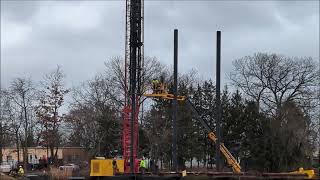 Railroad Bridge Replacement project jan feb 2024 [upl. by Nairod979]