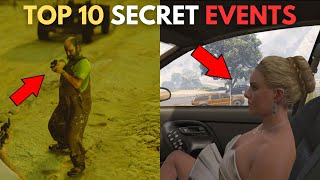 Top 10 Secret Random Events in GTA 5 Story Mode 2023 [upl. by Jack]