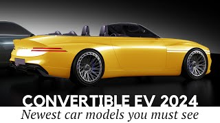 8 New Convertible Cars with AllElectric Motors Review of Specifications [upl. by Nazar]