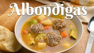 ALBONDIGAS How to Make Traditional Mexican Meatball SoupCaldo de Albondigas [upl. by Aieka511]