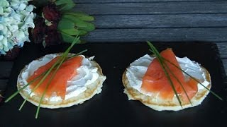 Cómo hacer blinis de salmón [upl. by Enyaz]