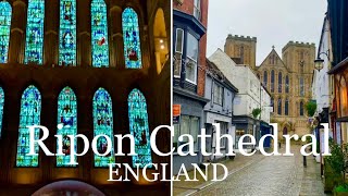 Ripon Cathedral 1350 years of history in North Yorkshire Amazing House of worship ✝️ 02012024 [upl. by Bloxberg]