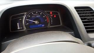 How To Put The Mileage Back On The Screen For A 2007 Honda Civic Hybrid [upl. by Lednew]