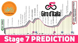 Giro dItalia 2023 Stage 7 PREVIEW  FAVOURITES  PREDICTION [upl. by Ahsiuqram]