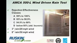 Wind Driven Rain Louvers Webinar [upl. by Semaj]