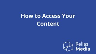 How to Access and Complete Content on Relias Media [upl. by Novahs264]