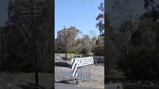 Benalla railway crossing VIC Australia [upl. by Ebarta]