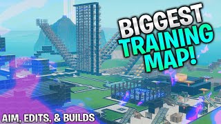 The BIGGEST Training Map Aim Edits and Builds Fortnite Creative [upl. by Wootten588]