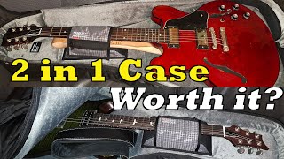 2 Guitars 1 Case  MONO DUAL Semi HollowElectric Guitar Case Review [upl. by Sandler242]