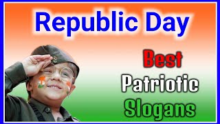 Republic day slogans 2024  patriotic slogans  Slogans on Republic day 2024 in English [upl. by Aicert]