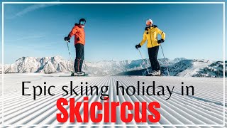 Epic skiing holiday in Skicircus Saalbach Hinterglemm Leogang Fieberbrunn [upl. by Dione]