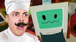 HOW TO COOK FOOD IN VIRTUAL REALITY 🍔🍗🍟   Gourmet Chef Job Simulator HTC VIVE [upl. by Avruch]