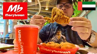 MY MARRYBROWN FRIED CHICKEN LUNCH MUKBANG AT REEF MALL DUBAI [upl. by Sudoeht553]