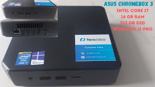 Asus Chromebox 3 I7 8th Gen 16gb RAM Windows 11 Pro Every angle view [upl. by Greenberg618]