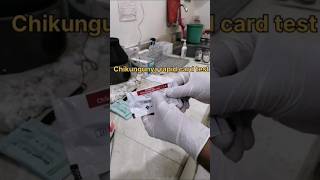 Chikungunya card test  Rapid chikungunya card  card test shorts easylearpathology youtubeshorts [upl. by Aldercy]