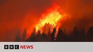 Man in court accused of starting historic California wildfire  BBC News [upl. by Anibas39]