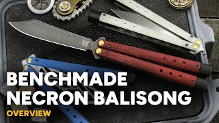 Benchmade Necron Balisong  Adjustable Butterfly Knife Overview [upl. by Anih487]