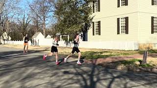 Colonial Half Marathon 2024  Leaders Just After 1 Mile [upl. by Weaver221]