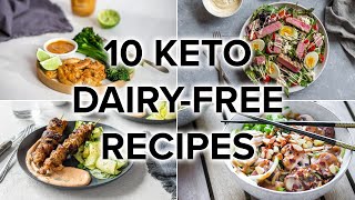 10 Keto DairyFree Recipes Easy LowCarb Lunch amp Dinners [upl. by Ebba834]