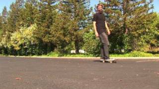 HOW TO PUSH ON A SKATEBOARD THE EASIEST WAY TUTORIAL [upl. by Staford576]