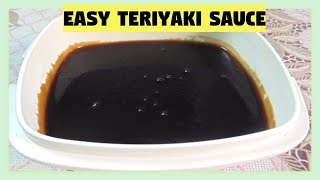 EASY TERIYAKI SAUCE  RECIPE  18 [upl. by Leirbma]